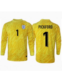 Engleska Jordan Pickford #1 Golmanski Gostujuci Dres EP 2024 Dugim Rukavima